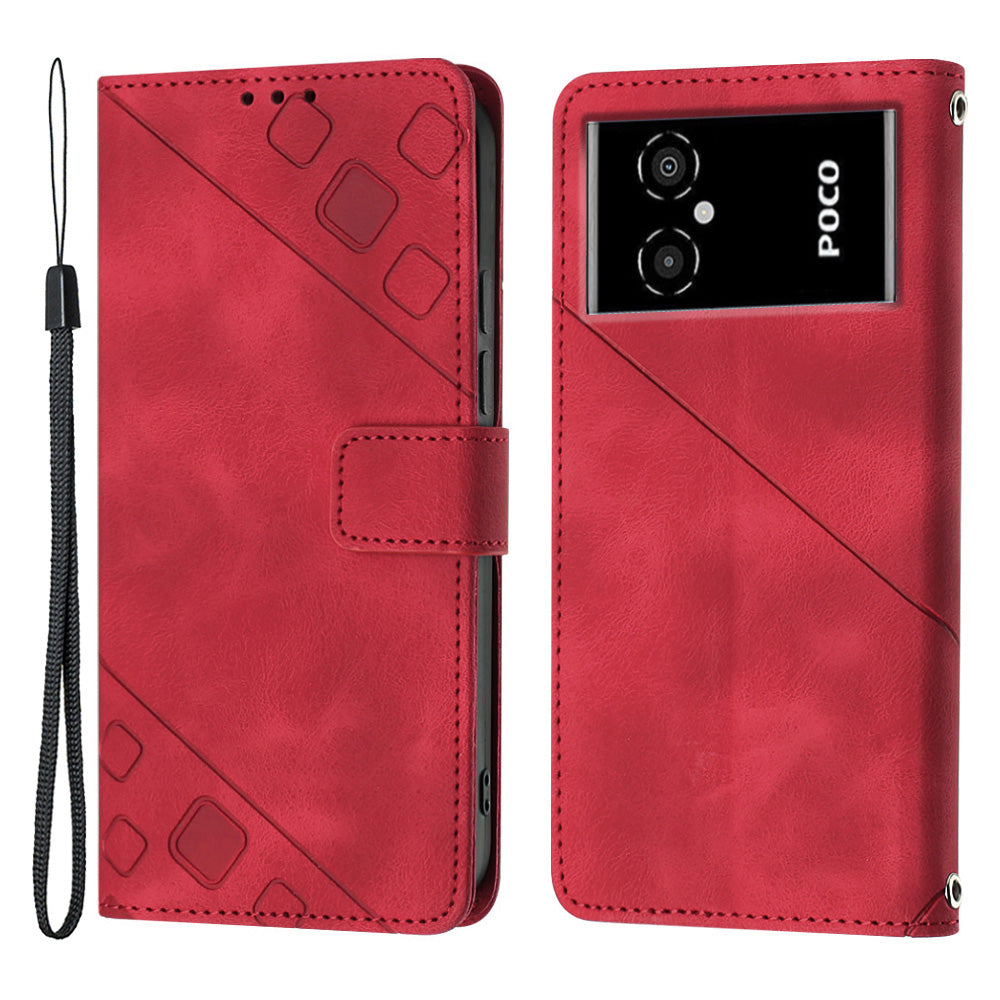 Cell Phone Case For Xiaomi Poco M4 5G M5 4G PT005 YB Imprinting Series-6 Leather Skin-friendly Imprinted Phone Cover Cell Phone Case For Xiaomi Poco M4 5G M5 4G PT005 YB Imprinting Series-6 Leather Skin-friendly Imprinted Phone Cover
